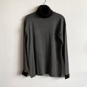 NWT Turtleneck Sweater w/Folded Contrast Sleeves